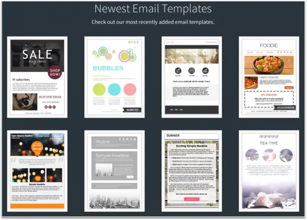 AWeber email marketing templates