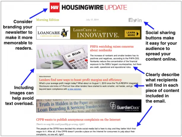 HousingWire email newsletter real estate