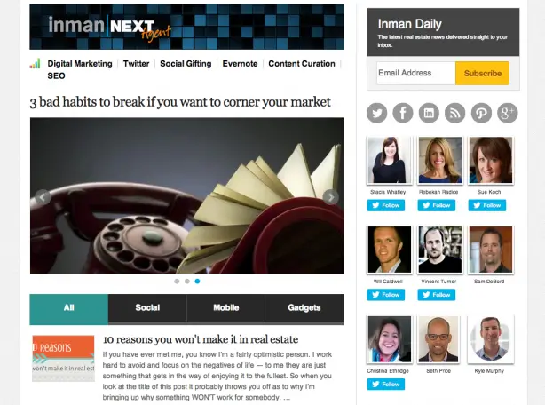 Inman News real estate blog