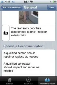 property inspection app for iPhone