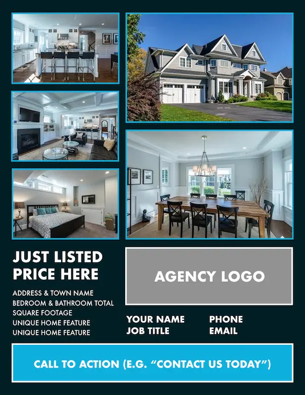 real estate flyer template