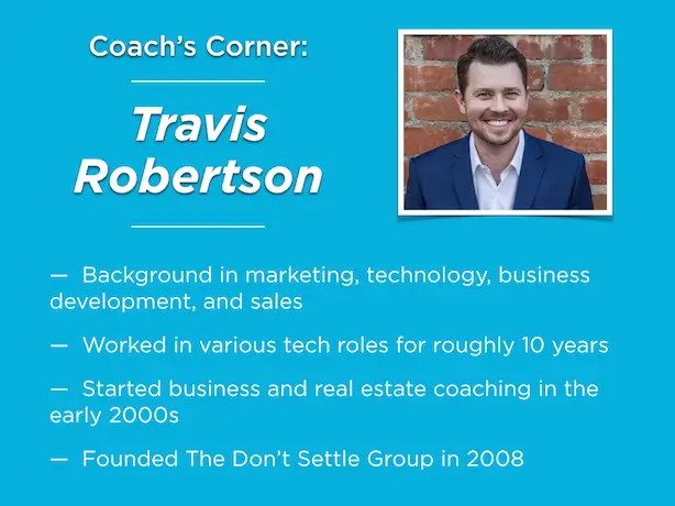 Real estate coaching Travis Robertson