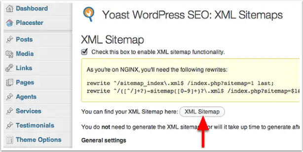 Enable XML Sitemap