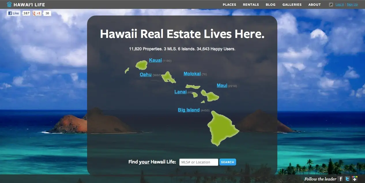 Hawailife-Website