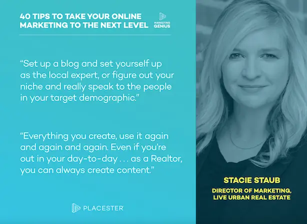 Placester Marketing Genius Podcast ebook Stacie Staub