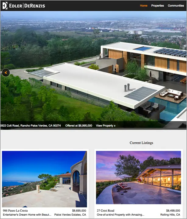 Edler Group real estate website design