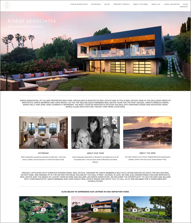 Riskin Associates real estate website design