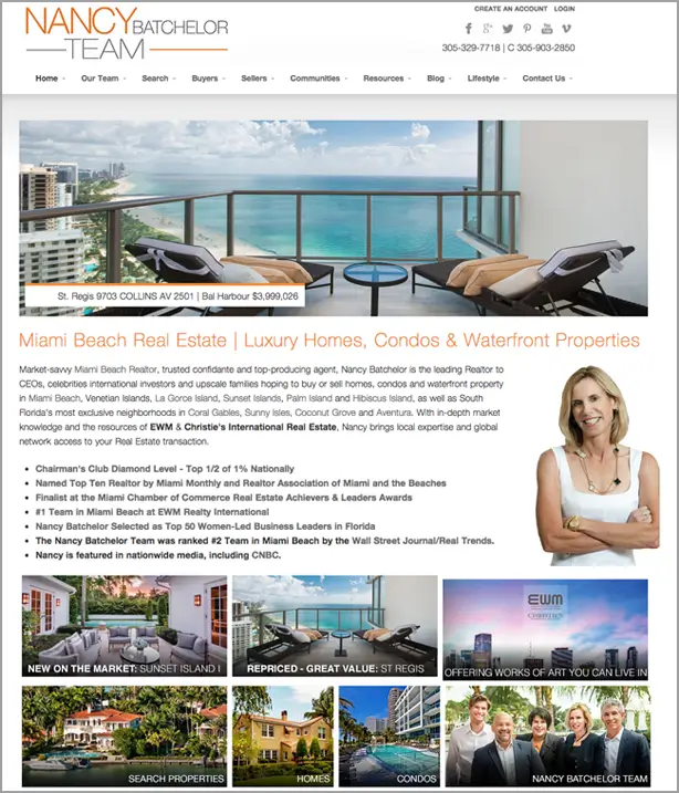 Nancy Batchelor real estate website design