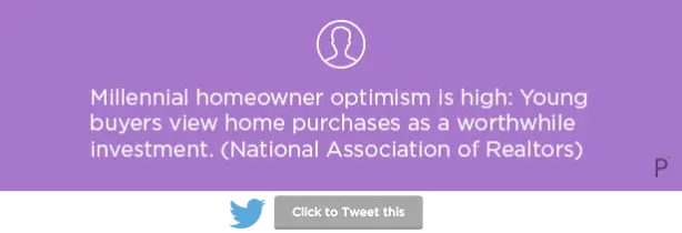 Millennial homeowner optimism National Association of Realtors