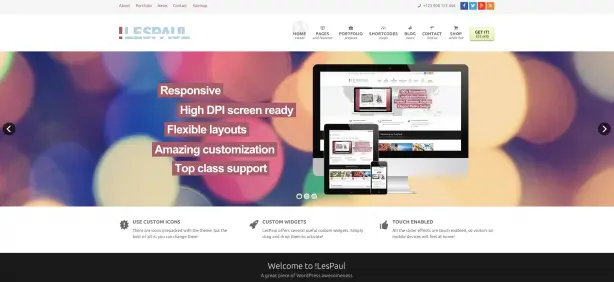 !LesPaul WordPress website theme