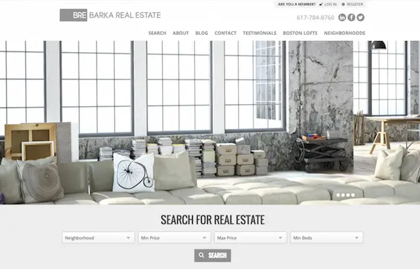 Placester real estate website Barka Real Estate