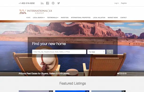 Placester real estate website International LX Group
