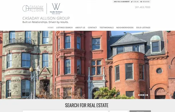 Placester real estate website Casaday Allison