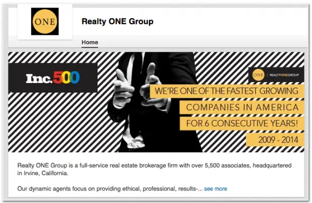 Realty One Group LinkedIn profile real estate