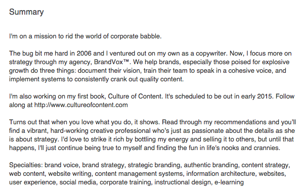 Andrew Goulet Ford LinkedIn Bio