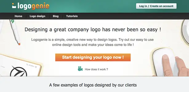 graphic design tools Logogenie