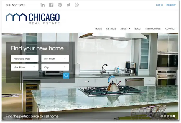 Placester real estate website optimization ideas homepage