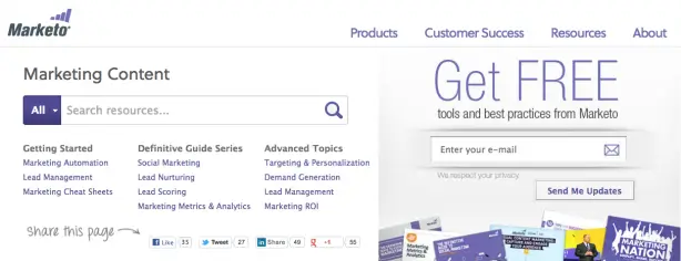 Marketo Feature Box