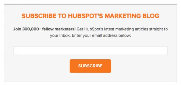 Hubspot email optin