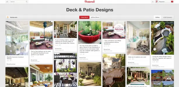 Homes.com Pinterest board