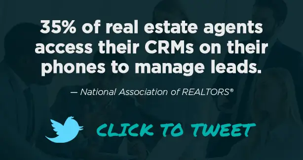 real estate CRM lead assignment statistic