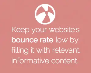 Bounce rate website