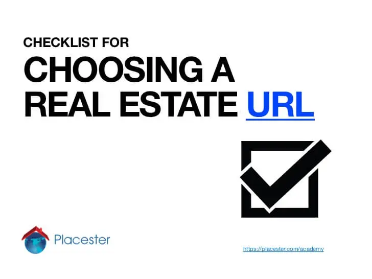 Checklist for Choosing a Real Estate URL