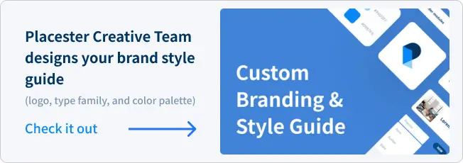 Banner promoting one of our services - custom brandng & style guide