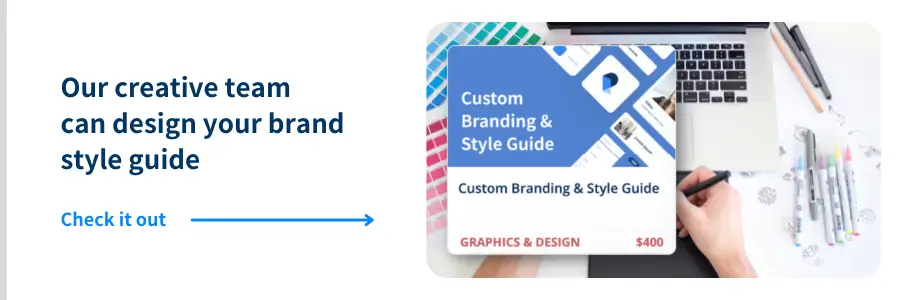 Design Brand Guide Service Task Advert