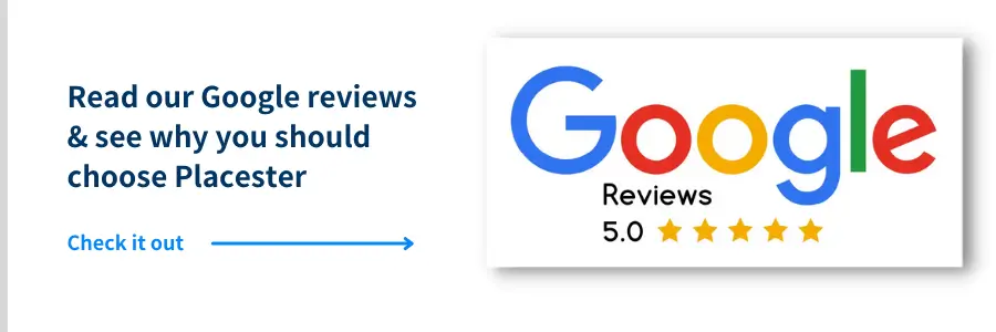 Banner to read Placester's Google Reviews